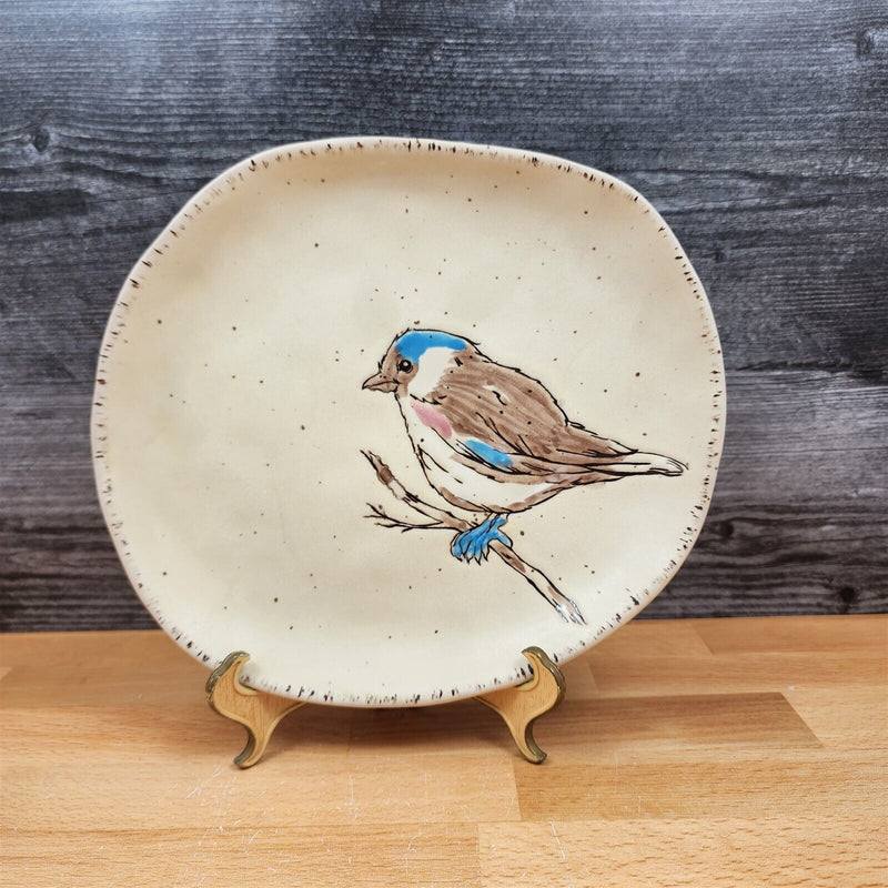 Load image into Gallery viewer, Spring Bird Set of 2 Plate Dinner and Salad Embossed Decorative by Blue Sky