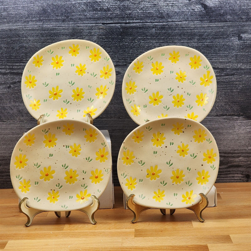 Load image into Gallery viewer, Spring Daisy Set of 4 Appetizer 6" Plate Embossed Appy by Blue Sky