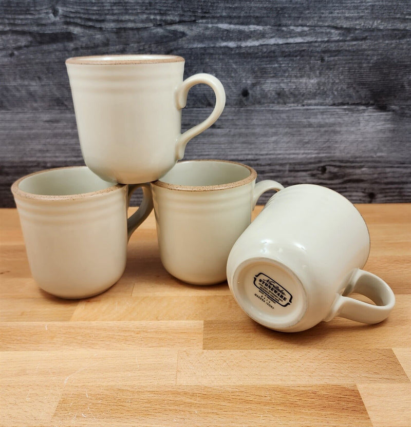 Load image into Gallery viewer, Noritake Madera Ivory Set of 4 Mug 8474 Stoneware Tea Cup Dinnerware
