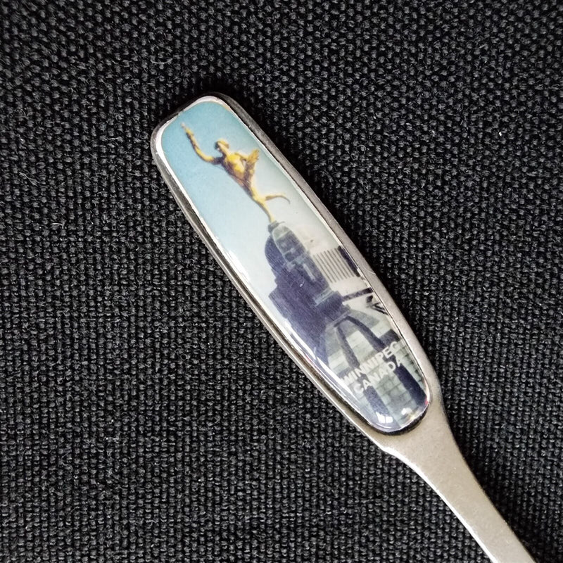 Load image into Gallery viewer, Winnipeg Canada Collectible Travel Souvenir Spoon Prairie Province Silver Plated