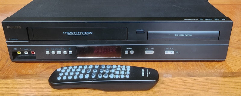 Load image into Gallery viewer, Philips Combo DVD VCR Player Hi-Fi Stereo VHS Recorder DVP3345VB & Remote Works