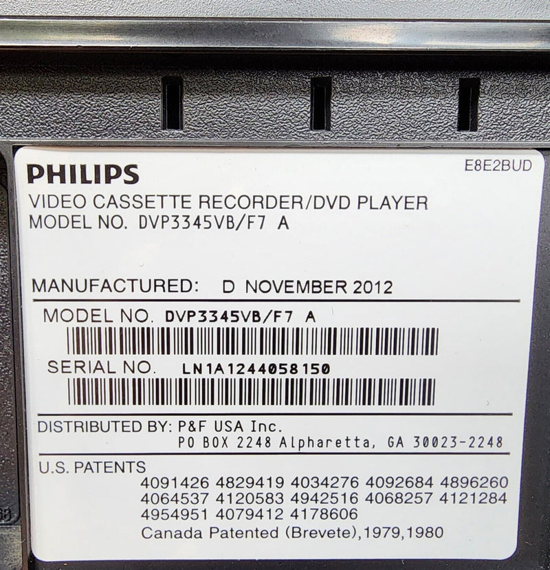 Load image into Gallery viewer, Philips Combo DVD VCR Player Hi-Fi Stereo VHS Recorder DVP3345VB & Remote Works