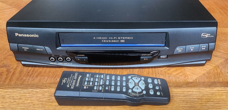 Load image into Gallery viewer, Panasonic VCR Player Hi-Fi Stereo VHS Recorder PV-V4521 & Remote Works
