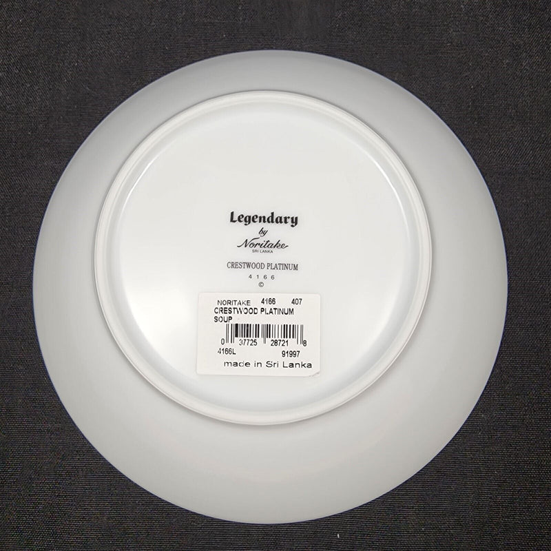 Load image into Gallery viewer, Noritake Legendary Crestwood Platinum Set of 4 Soup Bowl 4166 Dinnerware