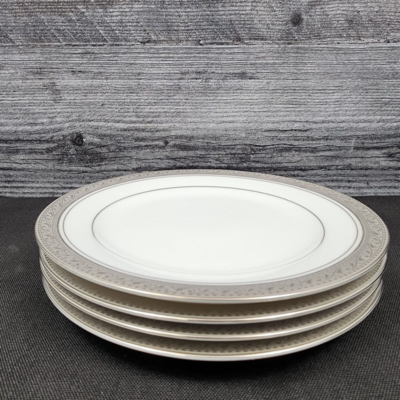Load image into Gallery viewer, Noritake Legendary Crestwood Platinum Set of 4 Bread & Butter 6.25" Plates 4166