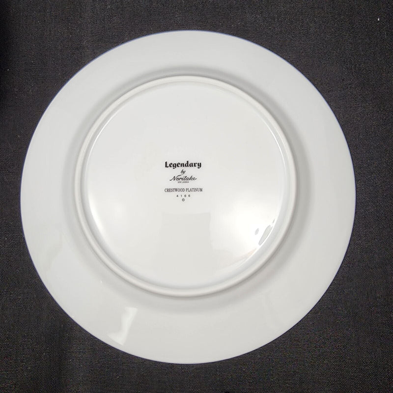Load image into Gallery viewer, Noritake Legendary Crestwood Platinum Set of 4 Salad Plate 8.5" 4166 Ceramic