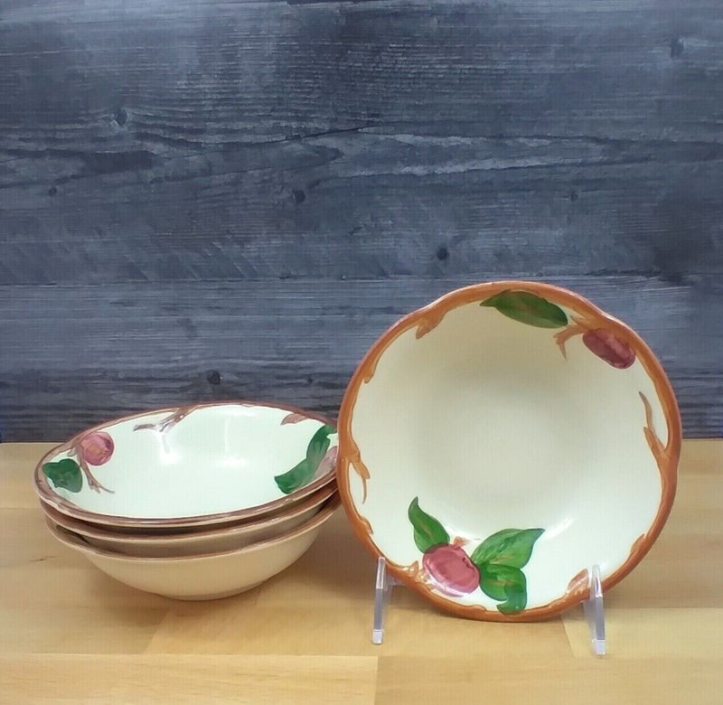 Load image into Gallery viewer, Franciscan Apple 4 Bowls for Soup Cereal Berry Fruit Sauce 5” California Stamp