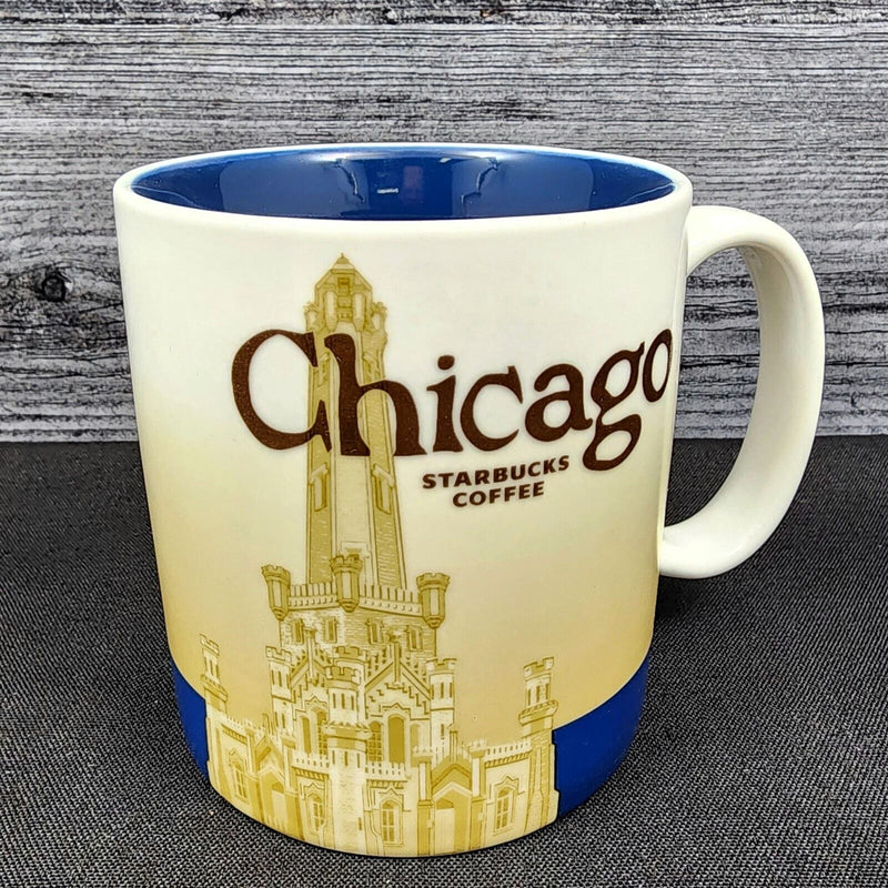 Load image into Gallery viewer, Chicago Starbucks Coffee Mug 16oz Cup Collectors Series of the Water Tower 2008