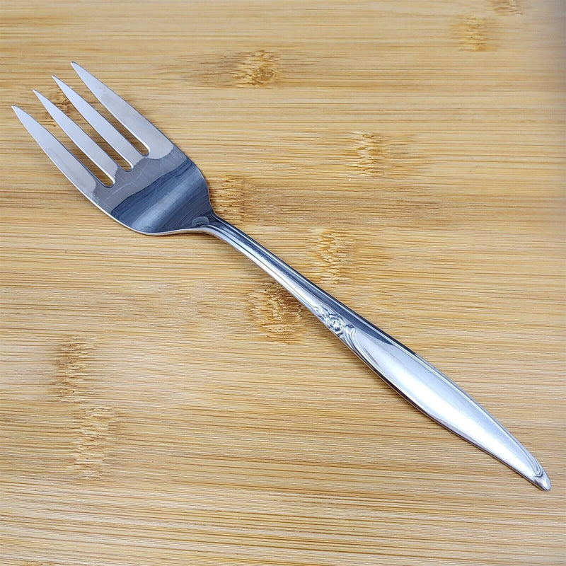 Load image into Gallery viewer, Oneida Kenwood Forever Rose Solid Serving Fork and Spoon Set Community Stainless