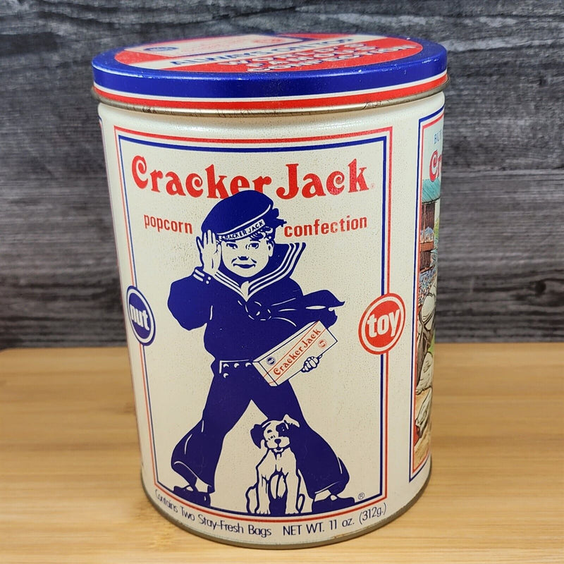 Load image into Gallery viewer, Cracker Jack Tin Nostalgic Confection Advertising Limited Edition 1990 Empty