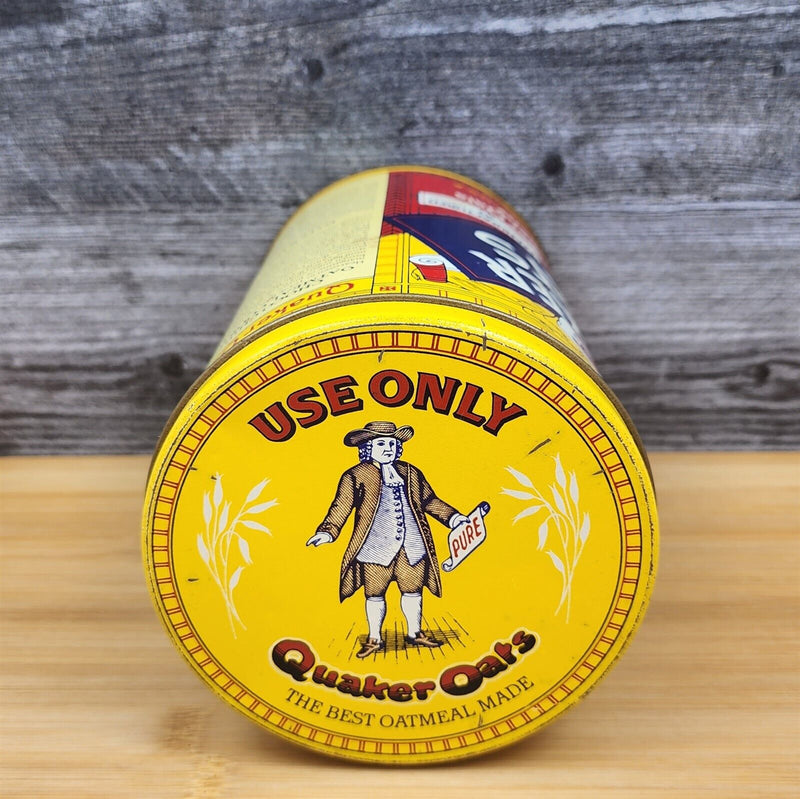 Load image into Gallery viewer, Vintage Quaker Oats Tin 1984 Limited Edition Pure Rolled White Oats Company