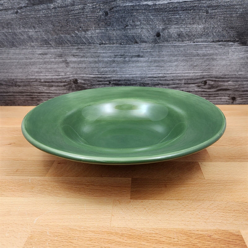 Load image into Gallery viewer, Pottery Barn Sausalito Moss Green Set of 3 Soup Bowl 10" 25cm Coupe Large Rim