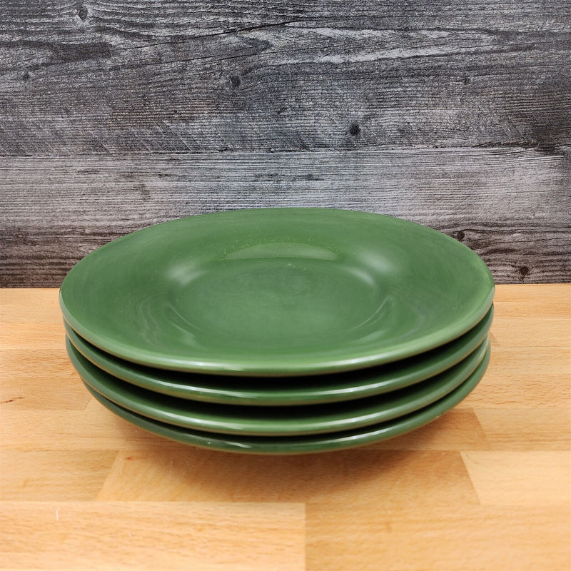Load image into Gallery viewer, Pottery Barn Sausalito Moss Green Set of 4 Salad Plates 10" 25cm Dinnerware