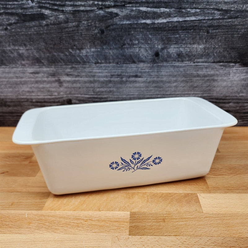 Load image into Gallery viewer, Corning Ware Pyrex Blue Cornflower 11 Inch Loaf Pan P-315-B 2QT Baking Bread Pan