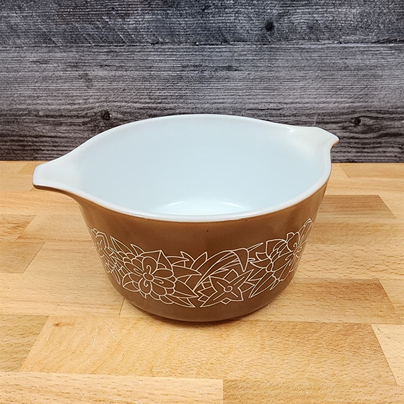 Load image into Gallery viewer, Corning Ware Pyrex Woodland Brown 1qt Casserole No Lid 473 Round Baking Pan