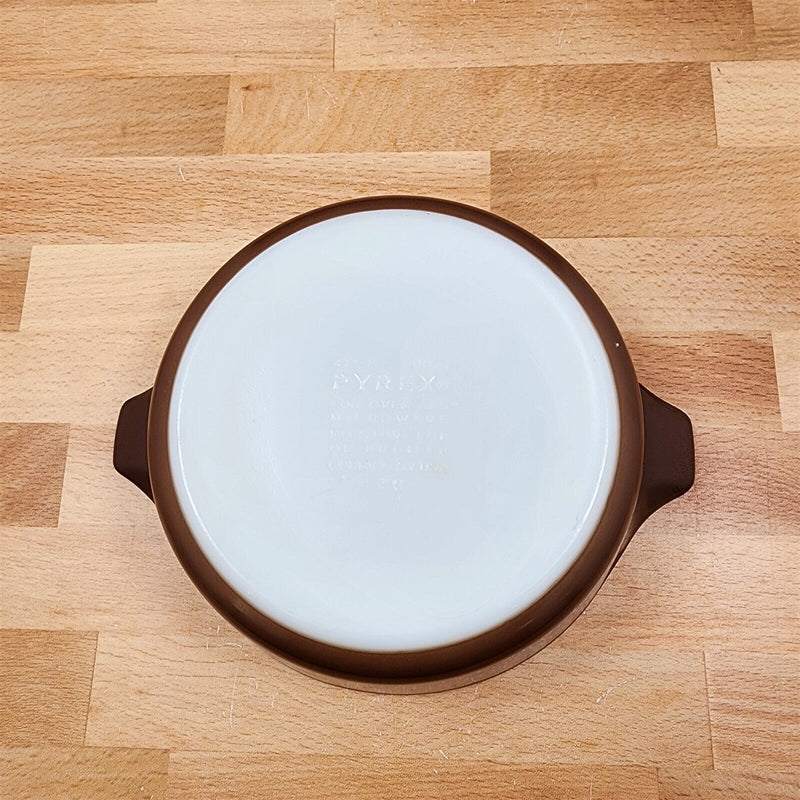 Load image into Gallery viewer, Corning Ware Pyrex Woodland Brown 1 Pt Casserole Round Ceramic Baking Pan 471