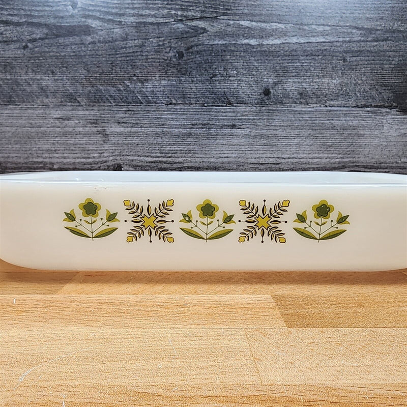 Load image into Gallery viewer, Anchor Hocking Fire King Meadow Green 12in Casserole Oven Baking Pan 432 1.5qt