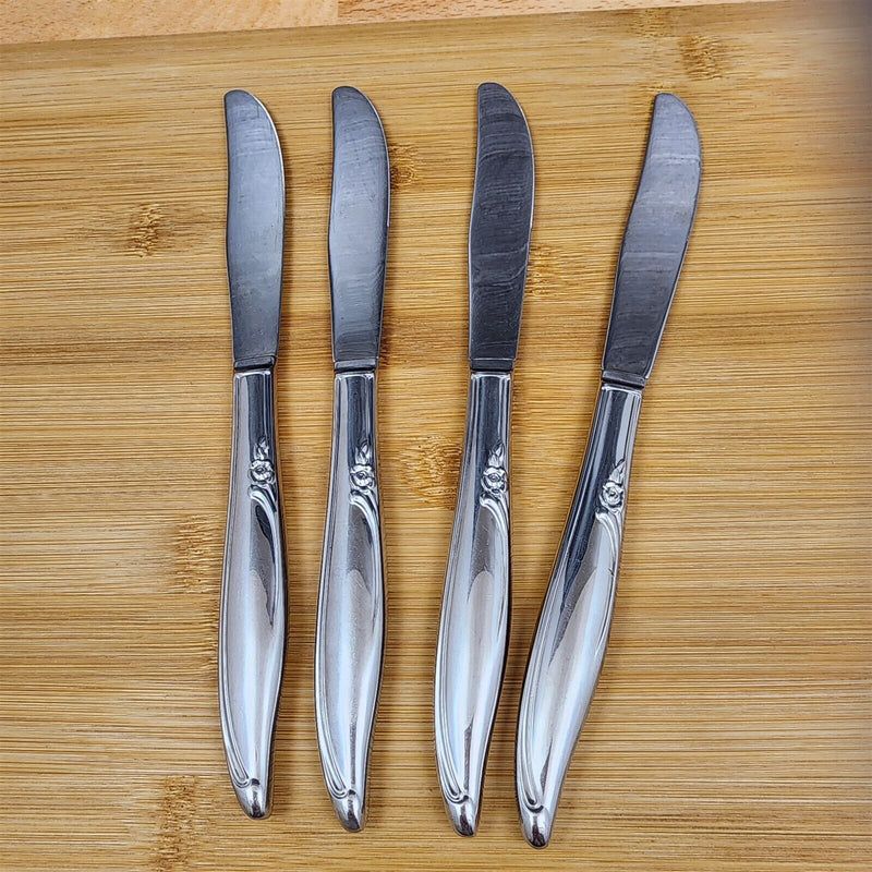 Load image into Gallery viewer, Oneida Kenwood Forever Rose Knife Set of 4 Knives Community Stainless Flatware