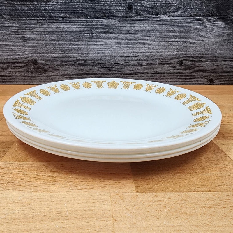 Load image into Gallery viewer, Corelle Corning Butterfly Gold Set of 4 Salad Plate 8 1/2" (21cm) Floral Rim