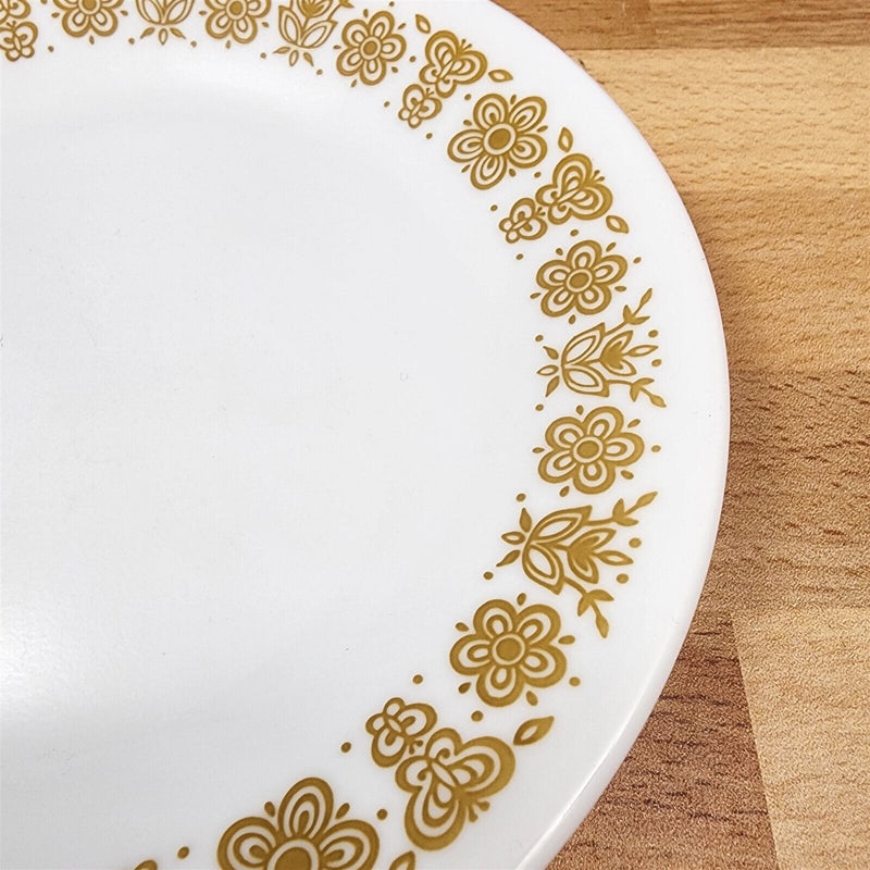 Load image into Gallery viewer, Corelle Corning Butterfly Gold Set of 4 Salad Plate 8 1/2" (21cm) Floral Rim