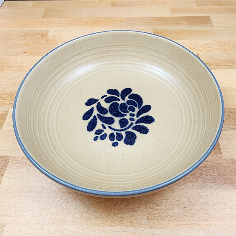 Load image into Gallery viewer, Pfaltzgraff Folk Art Vegetable Bowl 8.5 inch Round Brown Floral Design