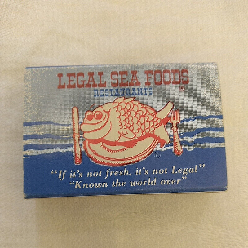 Load image into Gallery viewer, Legal Sea Foods Restaurant Matchbook Unstruck