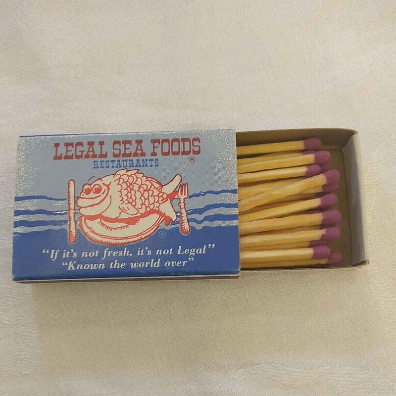 Load image into Gallery viewer, Legal Sea Foods Restaurant Matchbook Unstruck