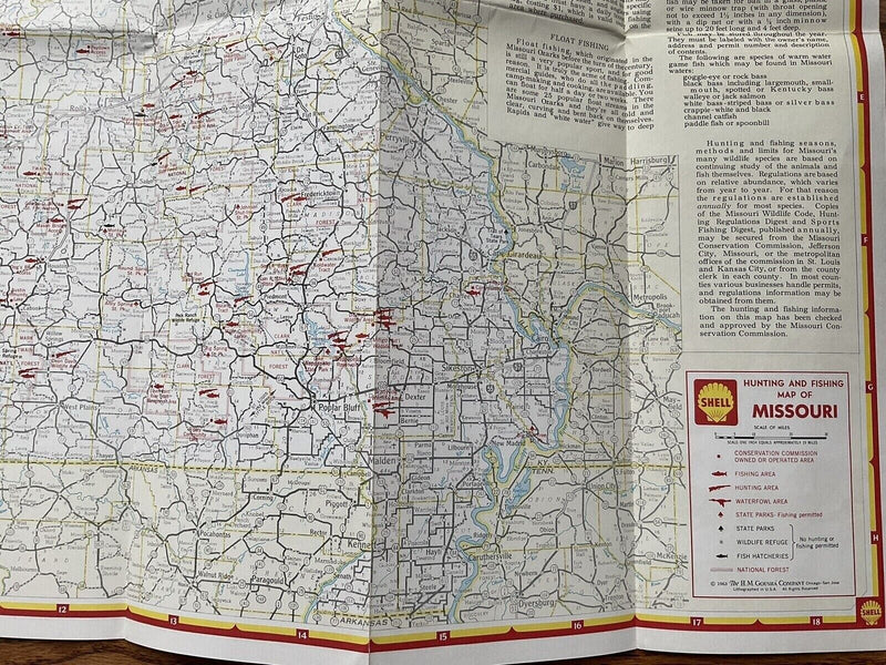 Load image into Gallery viewer, 1963 Shell Missouri State Highway Transportation Travel Road Map