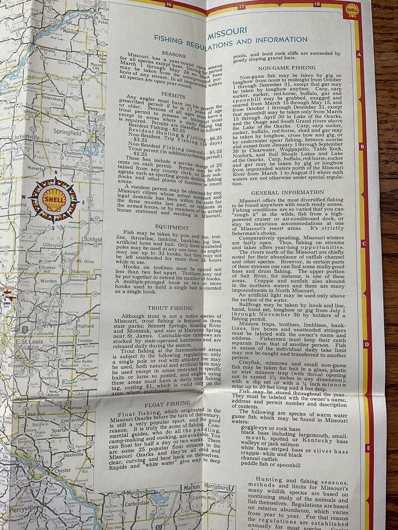 Load image into Gallery viewer, 1963 Shell Missouri State Highway Transportation Travel Road Map