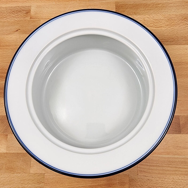 Load image into Gallery viewer, Dansk Bayberry Blue Casserole Dish with Cover Lid 2 Qt Bowl Japan Ceramic