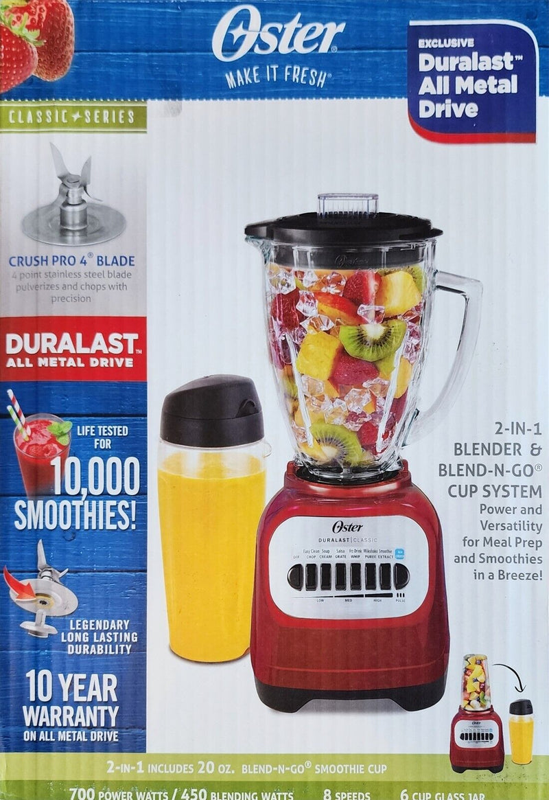 Load image into Gallery viewer, Oster Durablast Blender Classic 8 Speed with 6 Cup Jar Stainless Steel Blades