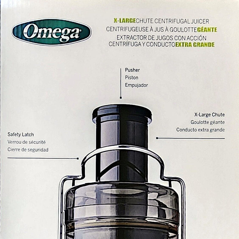 Load image into Gallery viewer, Juicer Extractor Machine 700w 2 Speed Centrifugal by Omega Fruit Vegetable Black