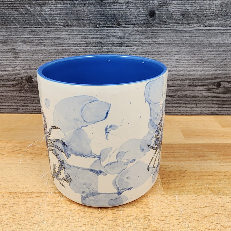 Load image into Gallery viewer, Chesapeake Bay Crab Canister Embossed Set of 2 by Blue Sky 4" & 5" Sea Life Jar