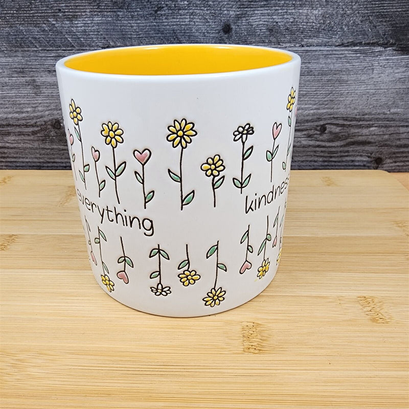 Load image into Gallery viewer, Kindness Changes Everything Floral Canister by Blue Sky 5" Embossed Home Décor