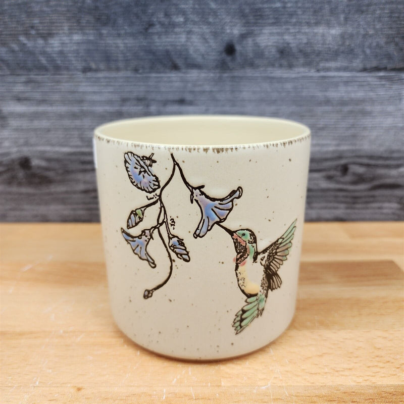 Load image into Gallery viewer, Ruby Hummingbird Canister Embossed Set of 2 by Blue Sky 4" & 5" Home Décor Jars