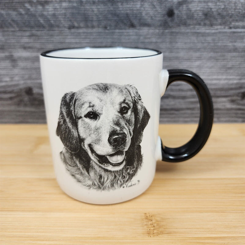 Load image into Gallery viewer, Golden Retriver Dog Coffee Mug with Saying Beverage Tea Cup by Rosalinde