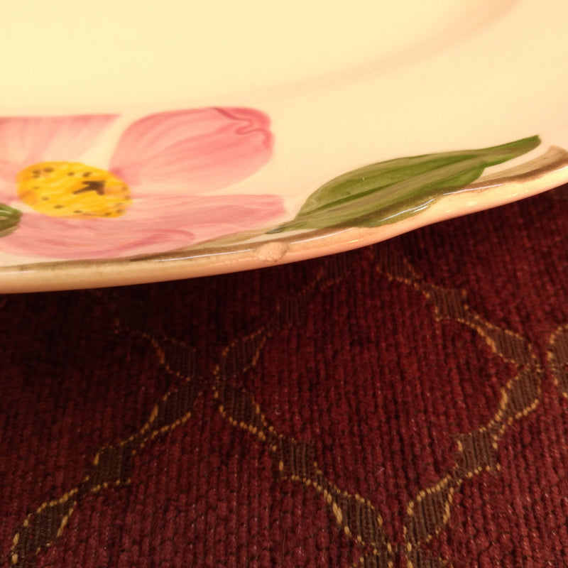 Load image into Gallery viewer, Franciscan Desert Rose 14" Inch Oval Serving Tray Platter USA TV Brown Mark