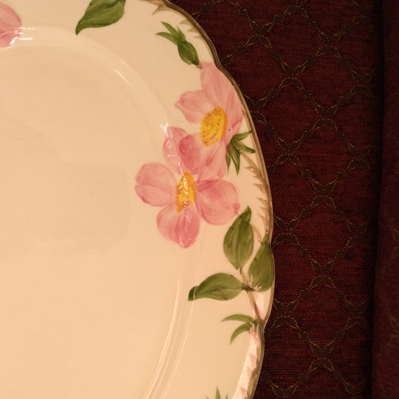 Load image into Gallery viewer, Franciscan Desert Rose 14" Inch Oval Serving Tray Platter USA TV Brown Mark