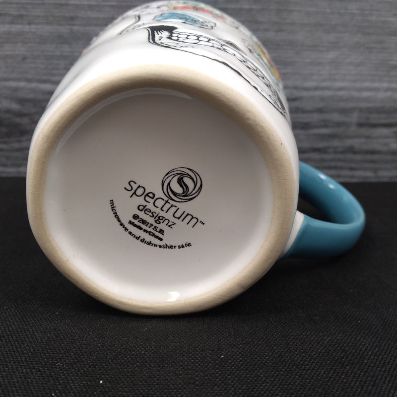 Load image into Gallery viewer, Halloween Day of the Dead Skull Coffee Mug Tea Cup 14oz 414ml by Blue Sky