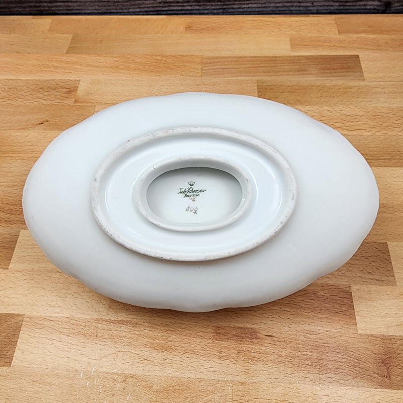 Load image into Gallery viewer, ZSC41 Gravy Boat with Underplate Scalloped, Pink Roses White by ZS & Co Scherzer