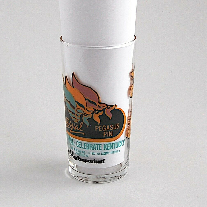 Load image into Gallery viewer, Kentucky Derby Festival 1992 Pegasus Mint Julep Beverage Drinking Glass 12 oz
