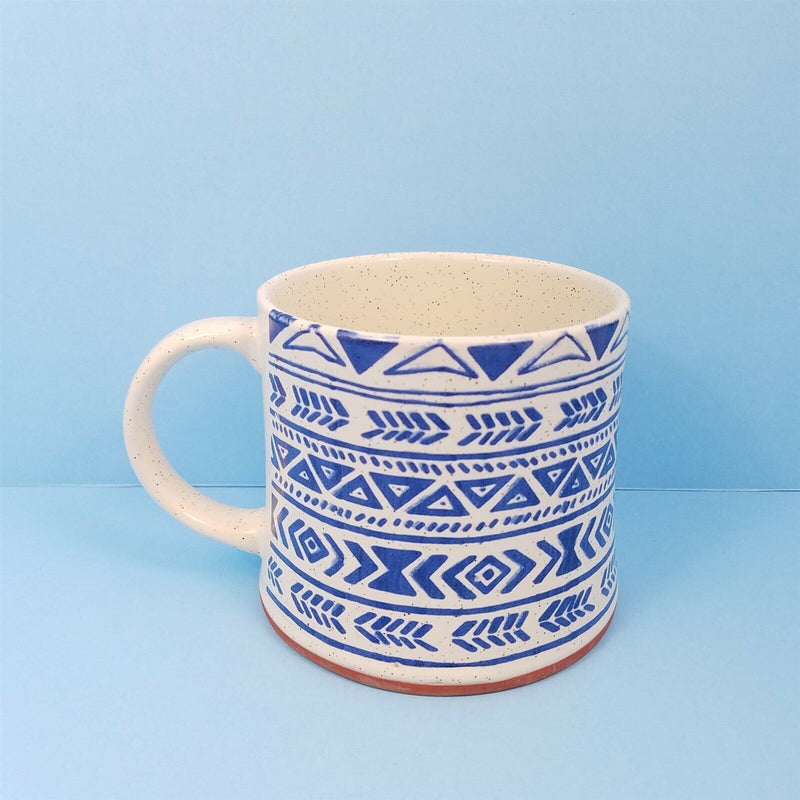 Load image into Gallery viewer, Southwest Inspired Coffee Mug Your Choice Cup Blue Sky Spectrum Pen Holder 17oz