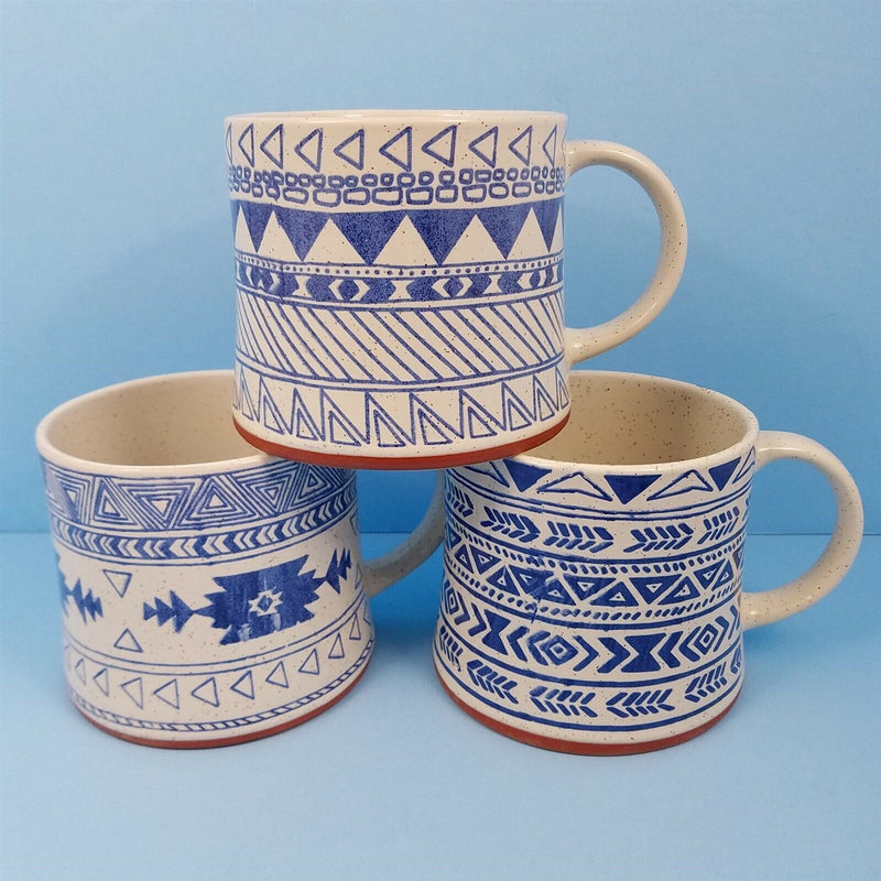 Load image into Gallery viewer, Southwest Inspired Coffee Mug Your Choice Cup Blue Sky Spectrum Pen Holder 17oz