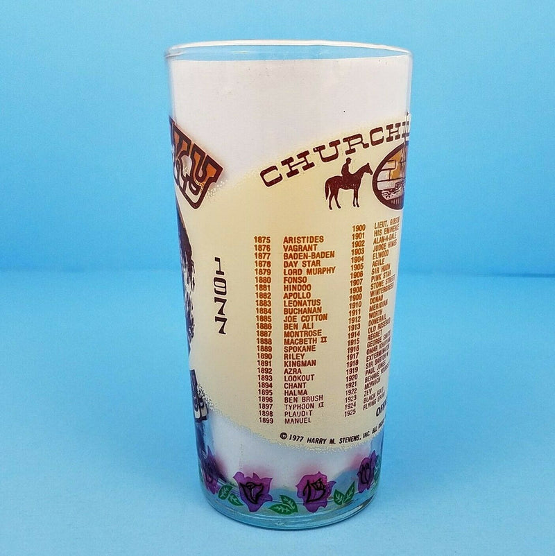 Load image into Gallery viewer, 1977 Kentucky Derby 103 Mint Julep Beverage Glass, Winner Was Seattle Slew