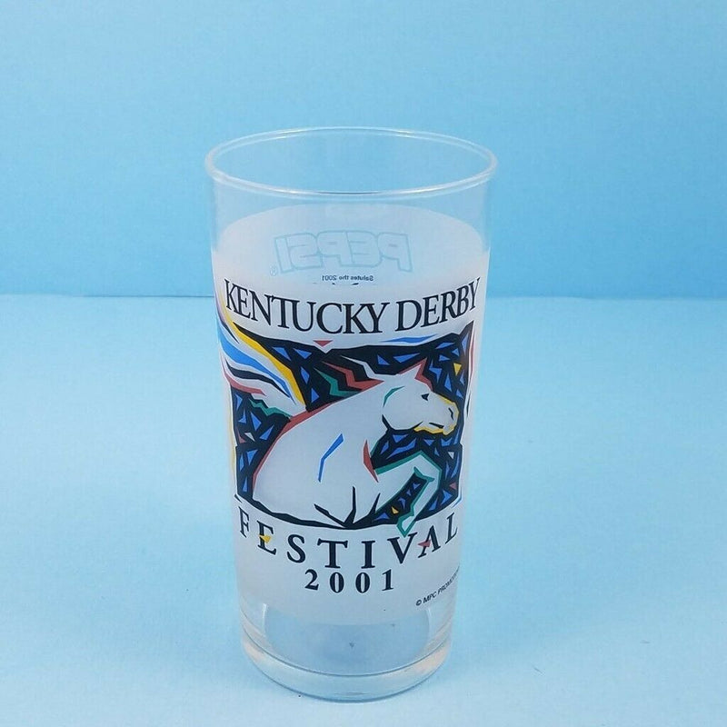 Load image into Gallery viewer, Kentucky Derby Festival 2001 Pegasus Mint Julep Beverage Drinking Glass Pepsi