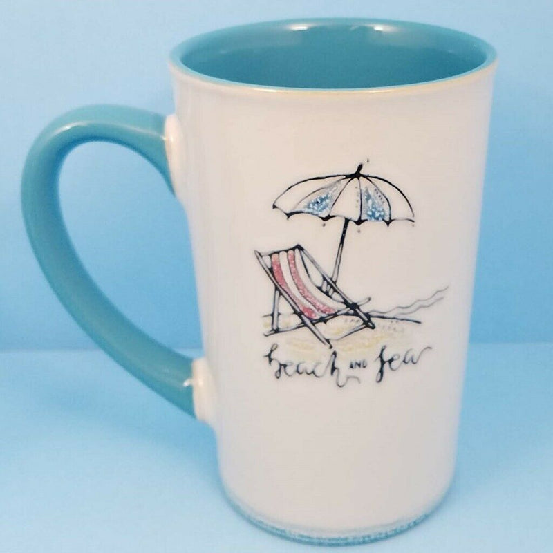 Load image into Gallery viewer, Coffee Mug Summer Time Fun Cup Pen Holder by Blue Sky Spectrum 18oz Your Choice