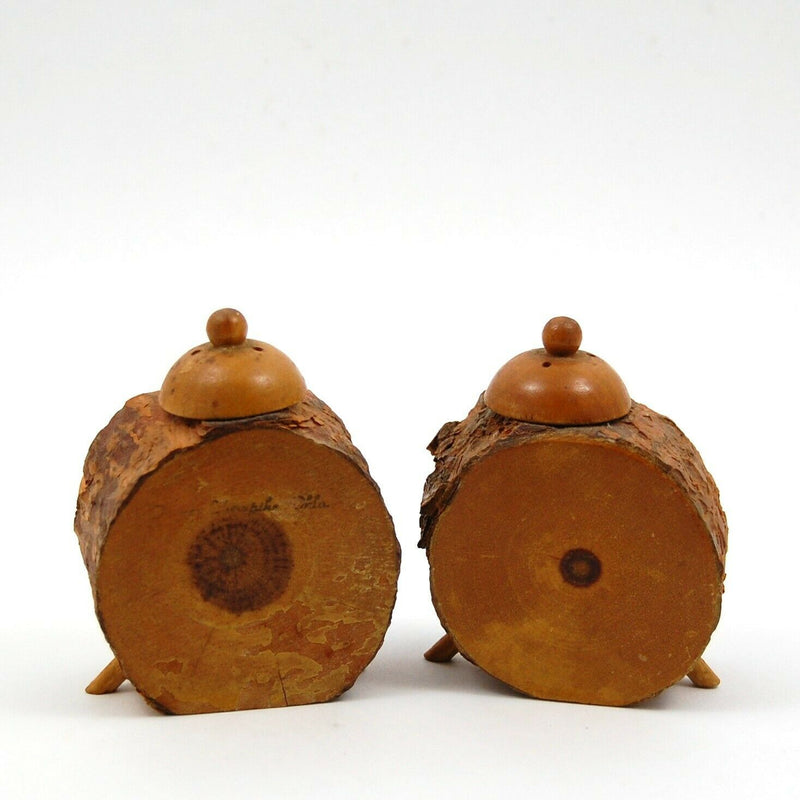 Load image into Gallery viewer, Salt and Pepper Shakers Set Wooden Alarm Clock Time Face