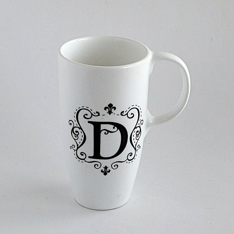 Load image into Gallery viewer, Monogrammed D Coffee Mug White Beverage Cup Kitchen Home Décor