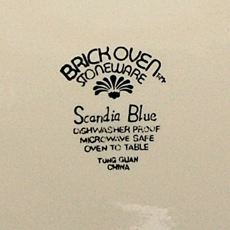 Load image into Gallery viewer, Brickoven Scandia Blue Stoneware Cup & Saucer Set of 5 Dinnerware Tableware Mug