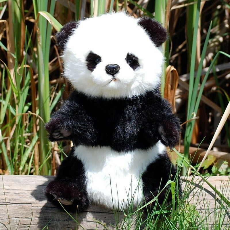 Load image into Gallery viewer, Panda Full Body Hand Puppet by Hansa Realistic Look Plush Animal Learning Toys